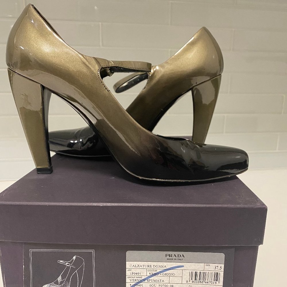 Prada Gold/Black Ombre Mary Janes w/BOX! - 37.5